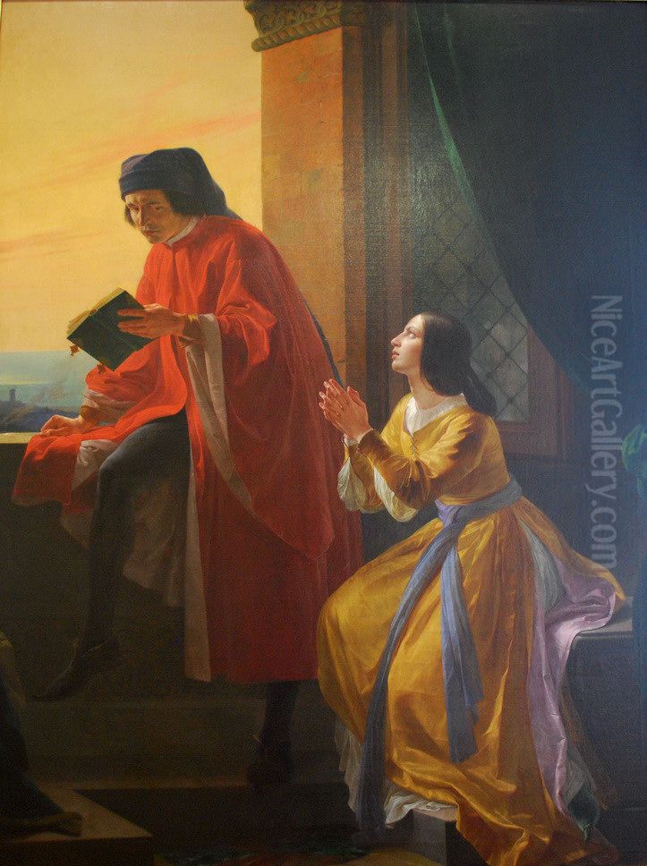 Pia dei Tolomei Oil Painting by Carlo Arienti