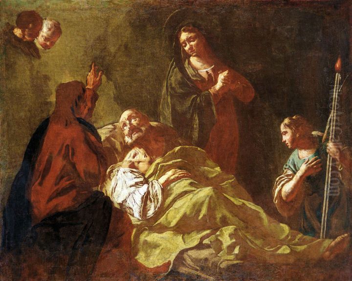 Death of Joseph Oil Painting by Giovanni Battista Piazzetta