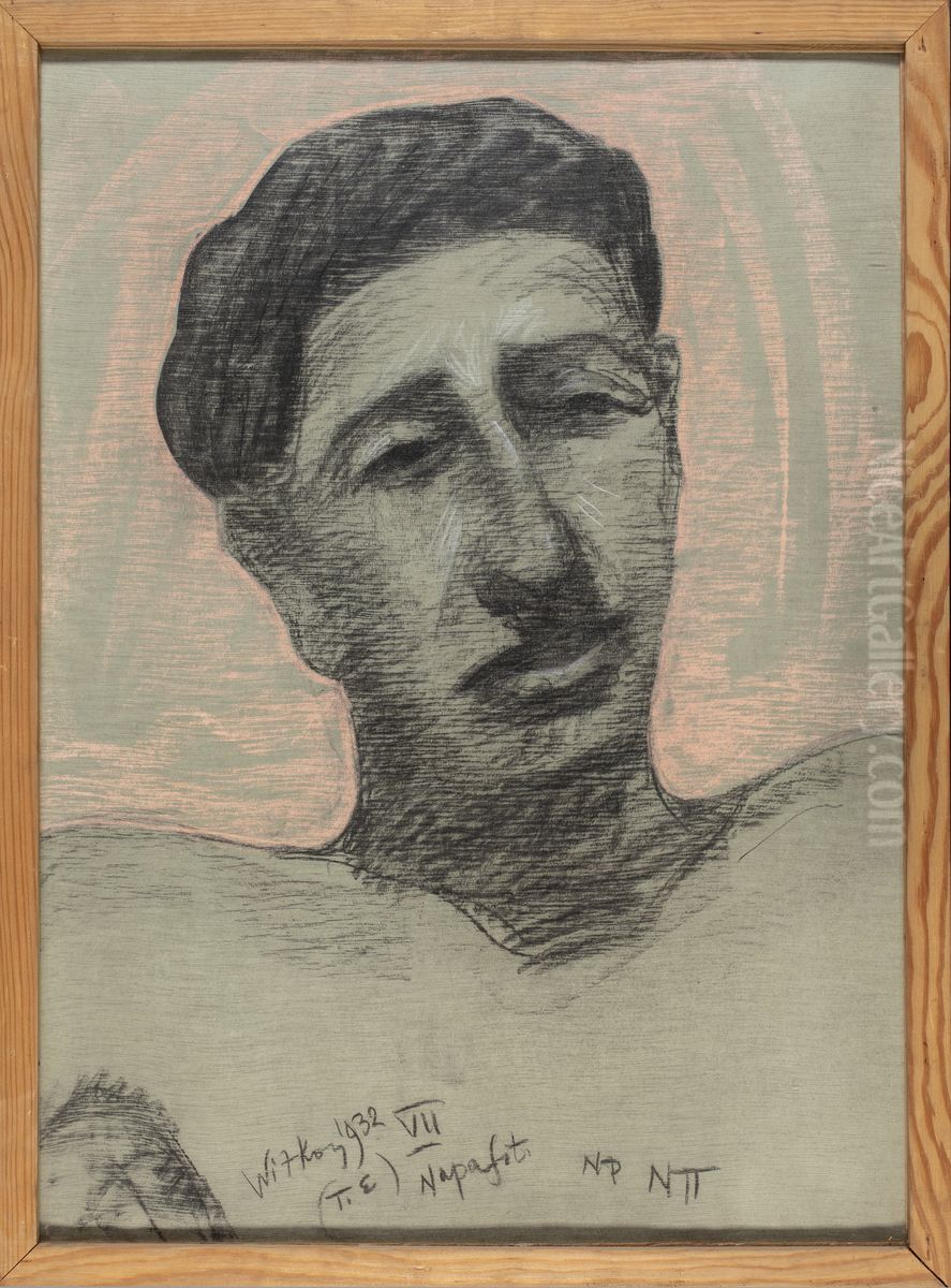 Portrait of Leon Reynel Oil Painting by Stanislaw Ignacy Witkiewicz (Witkacy)