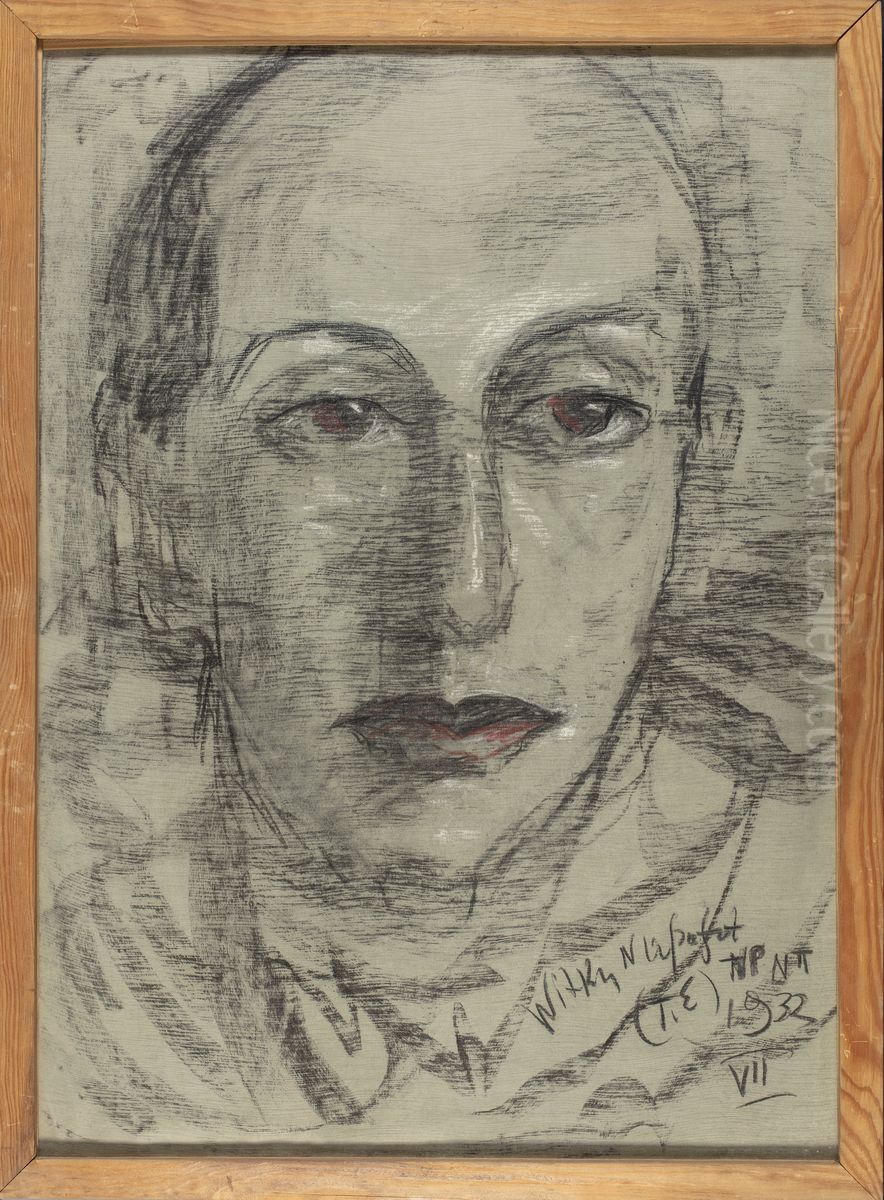 Portrait of Leon Reynel Oil Painting by Stanislaw Ignacy Witkiewicz (Witkacy)