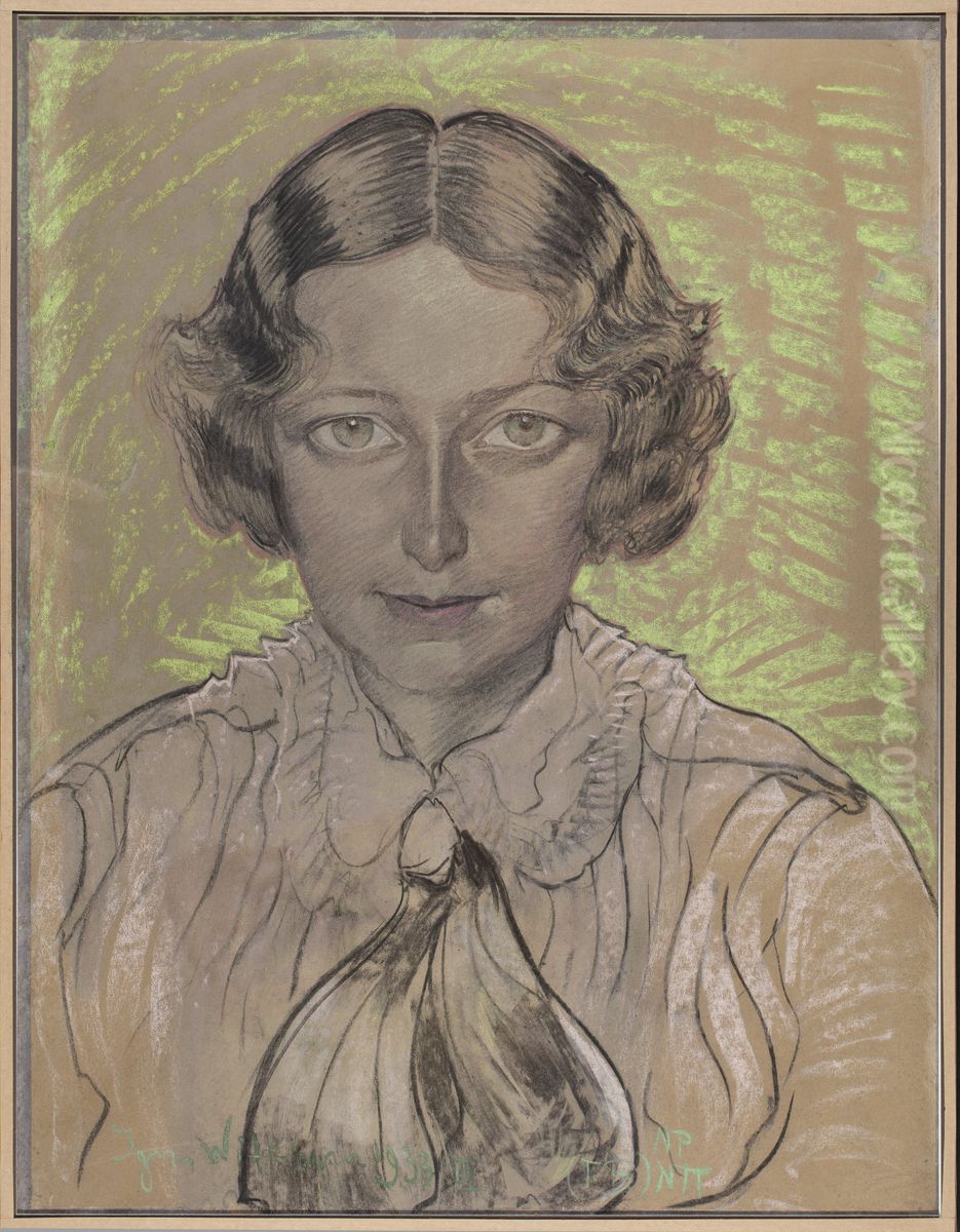 Portrait of Eugenia Bundykowa Oil Painting by Stanislaw Ignacy Witkiewicz (Witkacy)