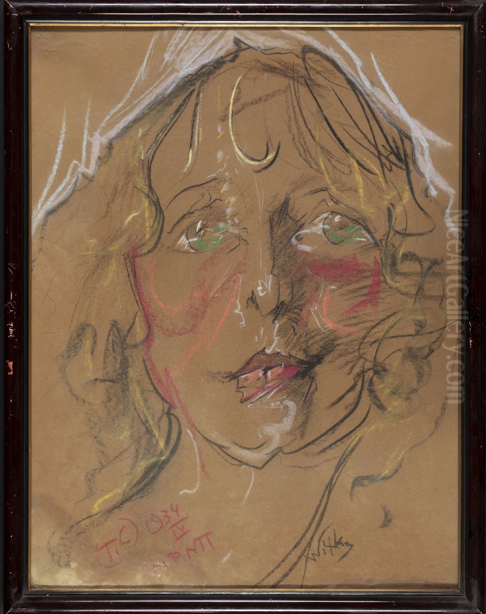 Portret Eugenii Bundykowej Oil Painting by Stanislaw Ignacy Witkiewicz (Witkacy)