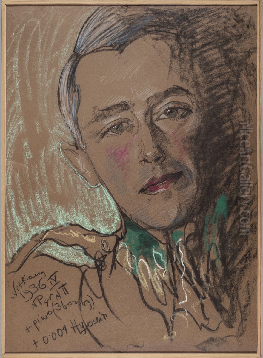 Portret Waclawa Bundyka Oil Painting by Stanislaw Ignacy Witkiewicz (Witkacy)