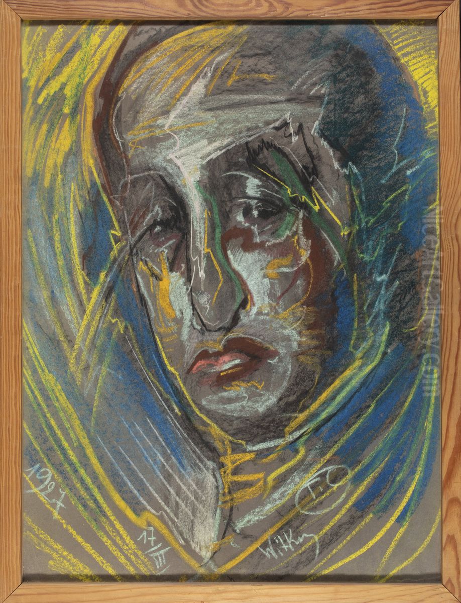 Portrait of Leon Reynel Oil Painting by Stanislaw Ignacy Witkiewicz (Witkacy)