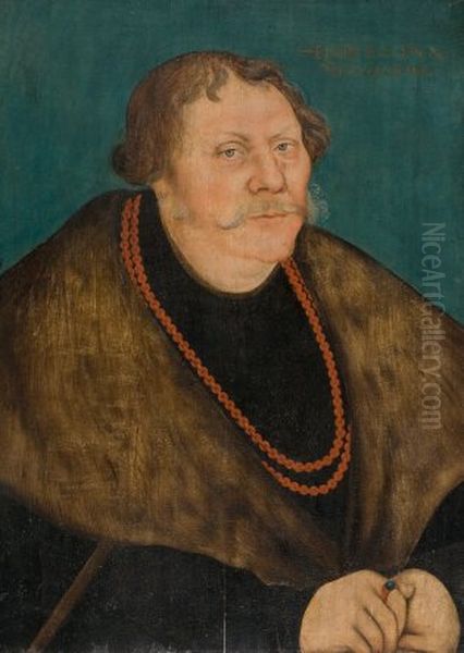 Henry V, Duke of Mecklenburg, called the Peaceful Oil Painting by Monogrammist IS