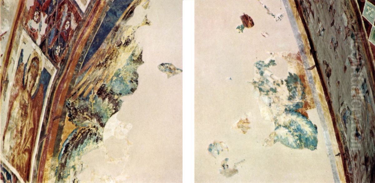 Fragment of angels Oil Painting by (Cenni Di Peppi) Cimabue