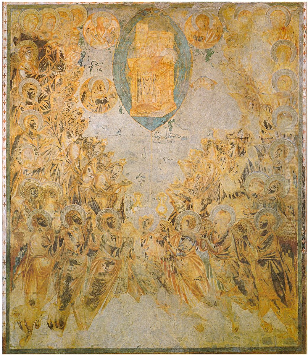 Vision of the Throne Oil Painting by (Cenni Di Peppi) Cimabue