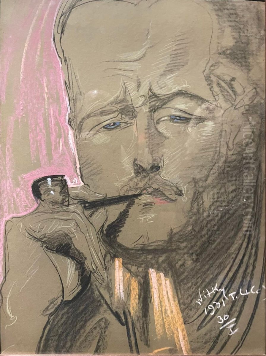 Portrait of Tomasz Zan Oil Painting by Stanislaw Ignacy Witkiewicz (Witkacy)