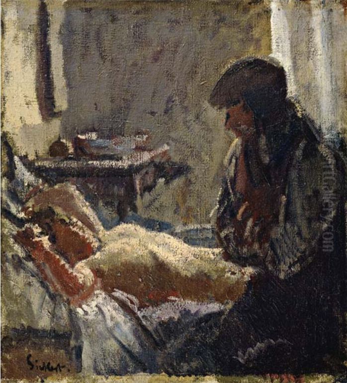 The Camden Town Murder Series No. 1. Oil Painting by Walter Richard Sickert