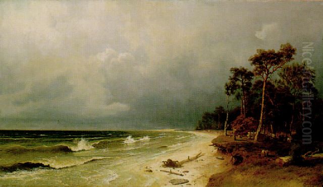 Strand of the Baltic Sea Oil Painting by Hugo Knorr