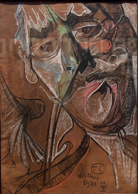 Portret Franciszka Krzysztalowicza Oil Painting by Stanislaw Ignacy Witkiewicz (Witkacy)