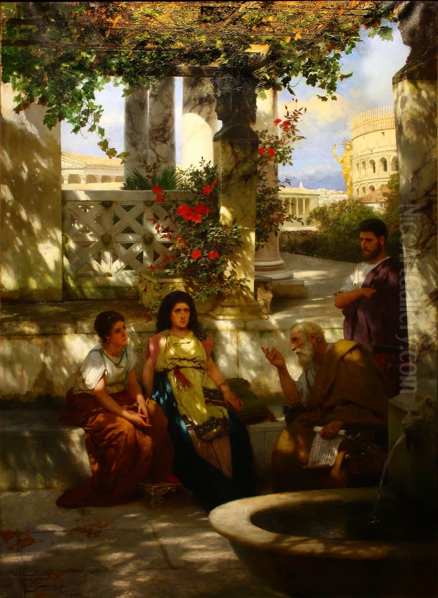 The future victims of the colosseum Oil Painting by Henryk Siemiradzki