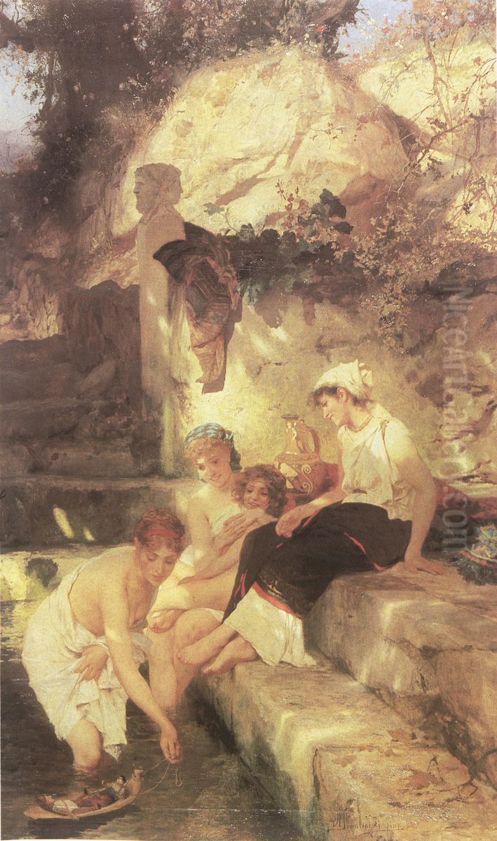 Sielanka rzymska Oil Painting by Henryk Siemiradzki