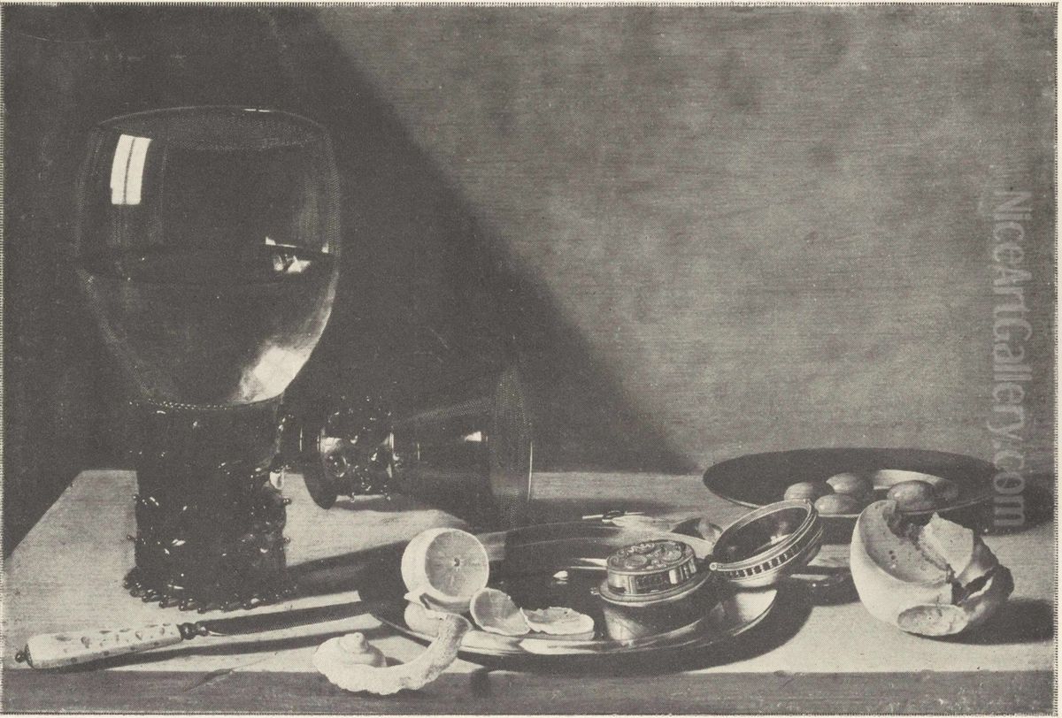 La Montre Oil Painting by Willem Claesz. Heda