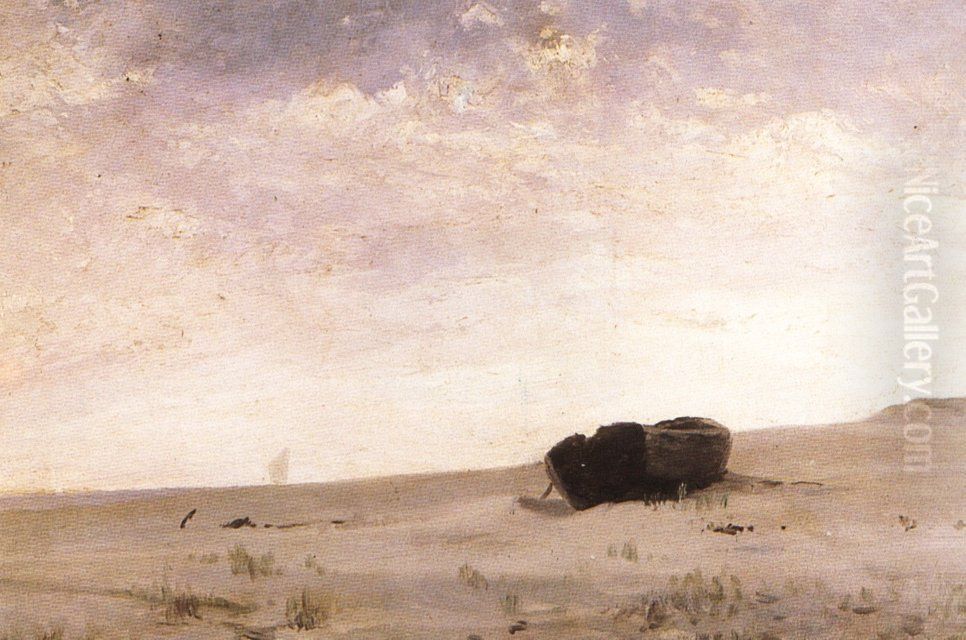 Marina Oil Painting by Modest Urgell