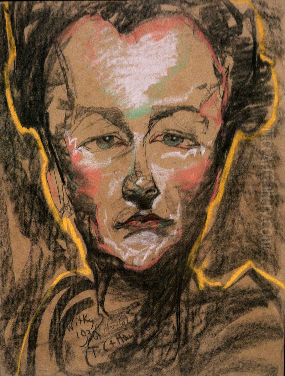 Portret Heleny Bialynickiej-Birula Oil Painting by Stanislaw Ignacy Witkiewicz (Witkacy)