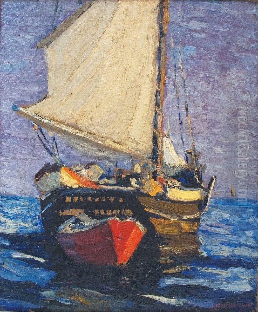 Under Dark Sky Oil Painting by Eric Hudson