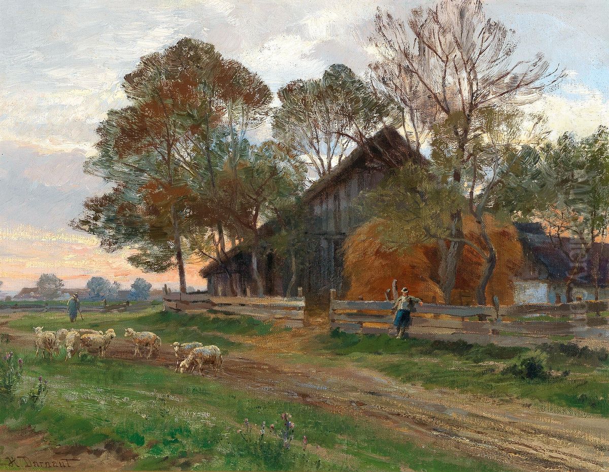 Motif of Plankenberg Oil Painting by Hugo Darnaut