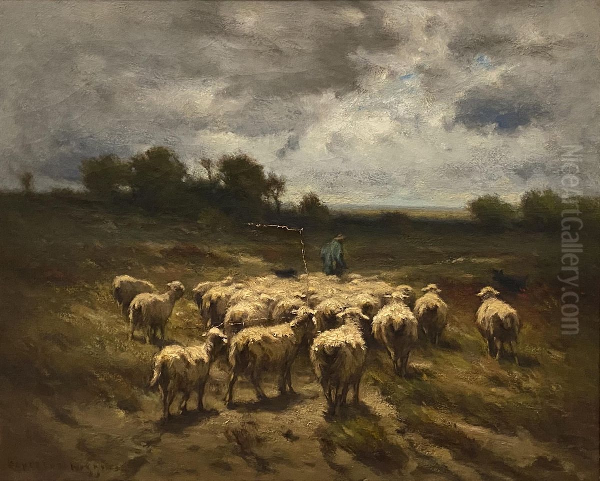 Crossing the Dunes Oil Painting by Carleton Wiggins