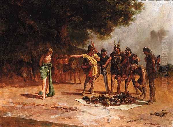 The Vikings' Hoard Oil Painting by Anders Wikstrom