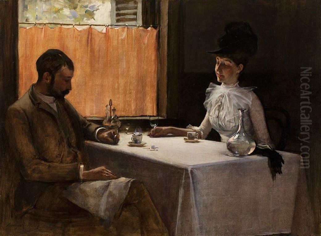 The Loiterers Oil Painting by Irving Ramsay Wiles