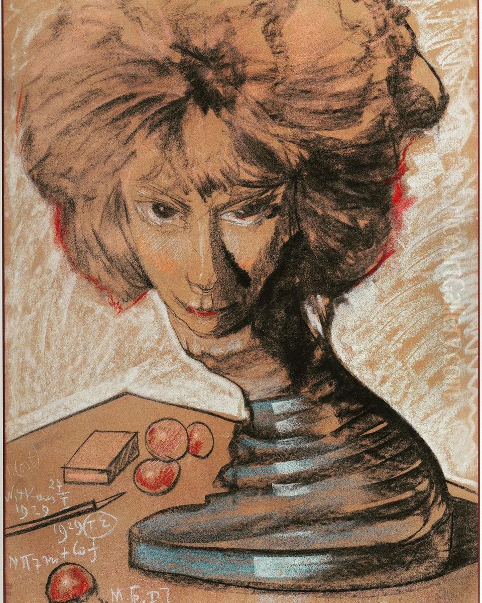 Portret kobiety Oil Painting by Stanislaw Ignacy Witkiewicz (Witkacy)