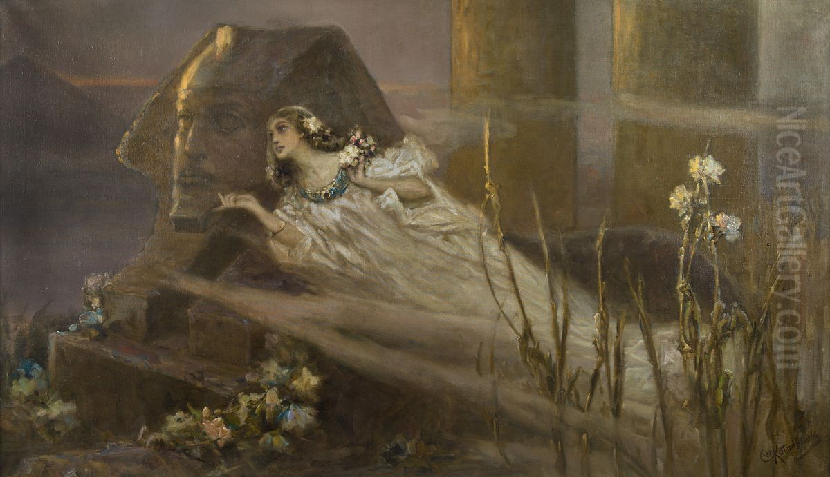 The Nile Mist Oil Painting by Wilhelm Kotarbinski