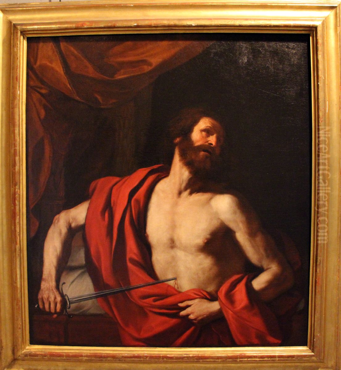 The Suicide of Cato Oil Painting by Giovanni Francesco Barbieri
