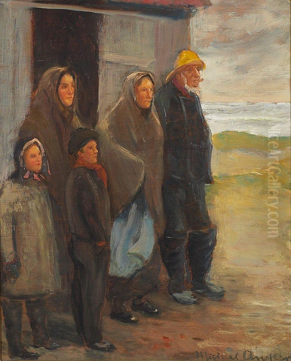Farefulde Ojeblikke. Oil Painting by Michael Peter Ancher