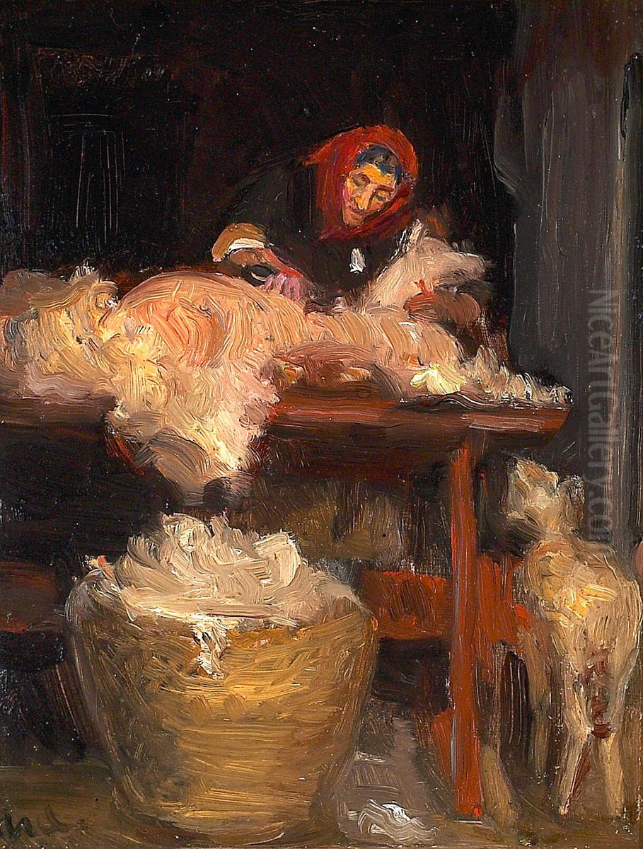 Faareklipperen. Studie. Oil Painting by Michael Peter Ancher