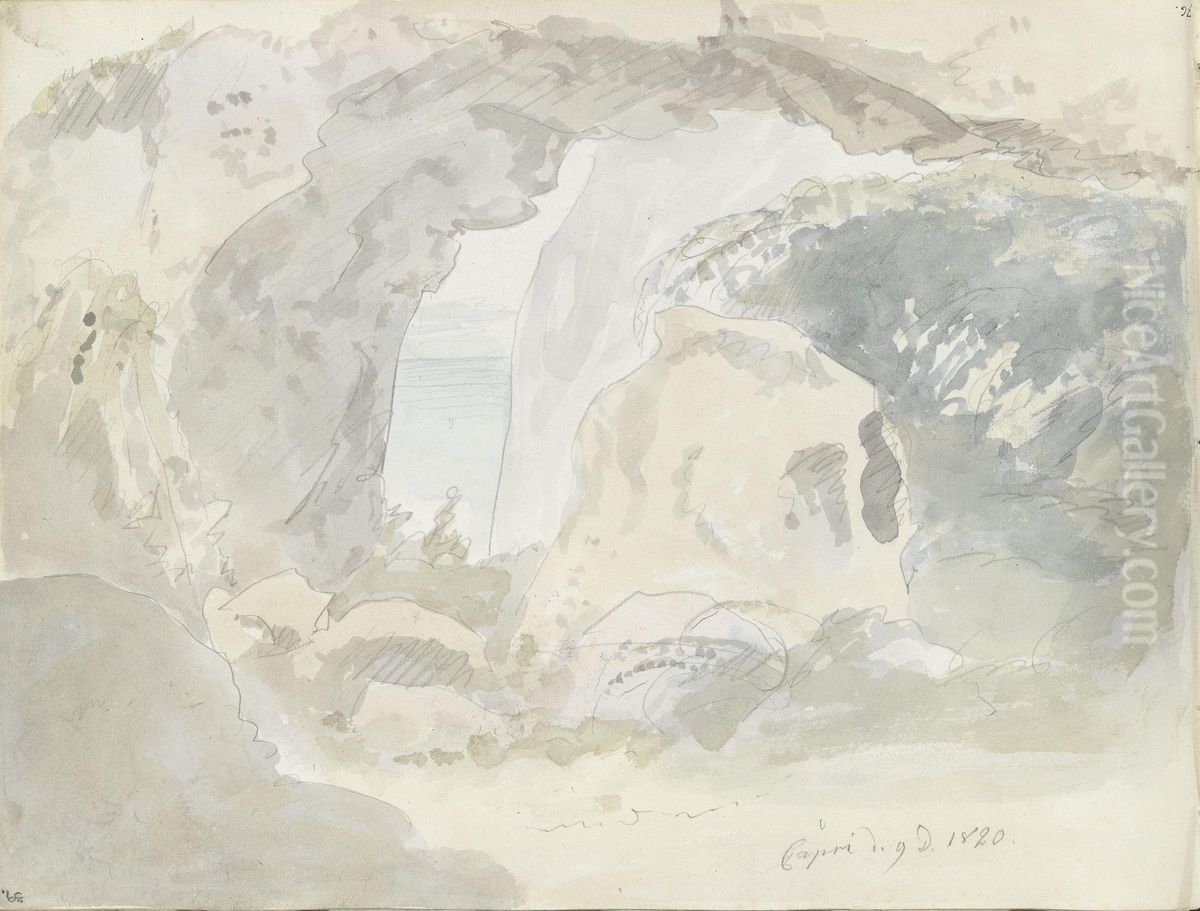 Fra Capri Oil Painting by Johan Wilhelm Ludwig Dahl