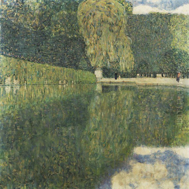 Schoenbrunn landscape Oil Painting by Gustav Klimt