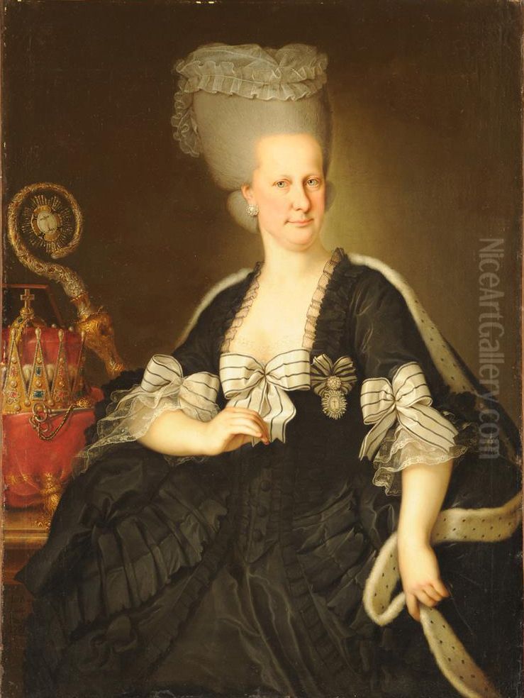Portrait ofArchduchess Maria Elisabeth of Austria(1743-1808), abbess of the Damenstift of Innsbruck Oil Painting by Johann Baptist von Lampi the Elder