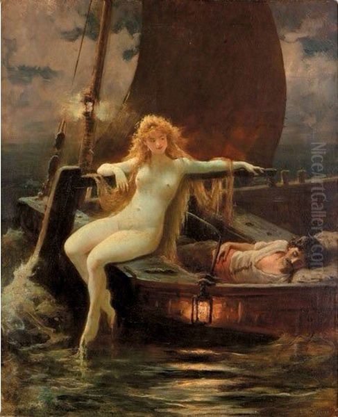 The Enchanted Sleeper Oil Painting by Gustav Wertheimer