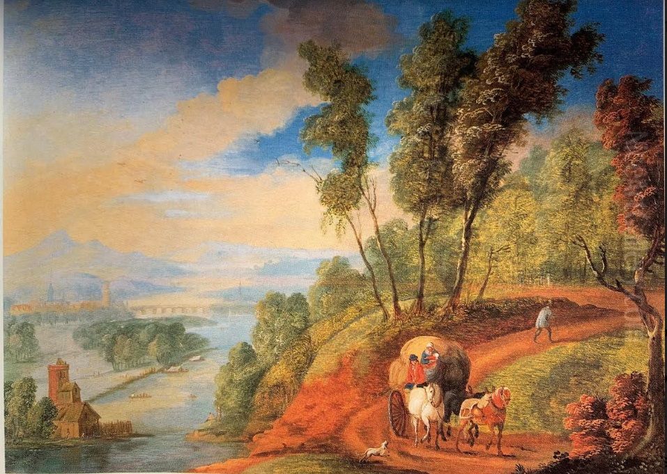 Landscape Oil Painting by Joseph van Bredael