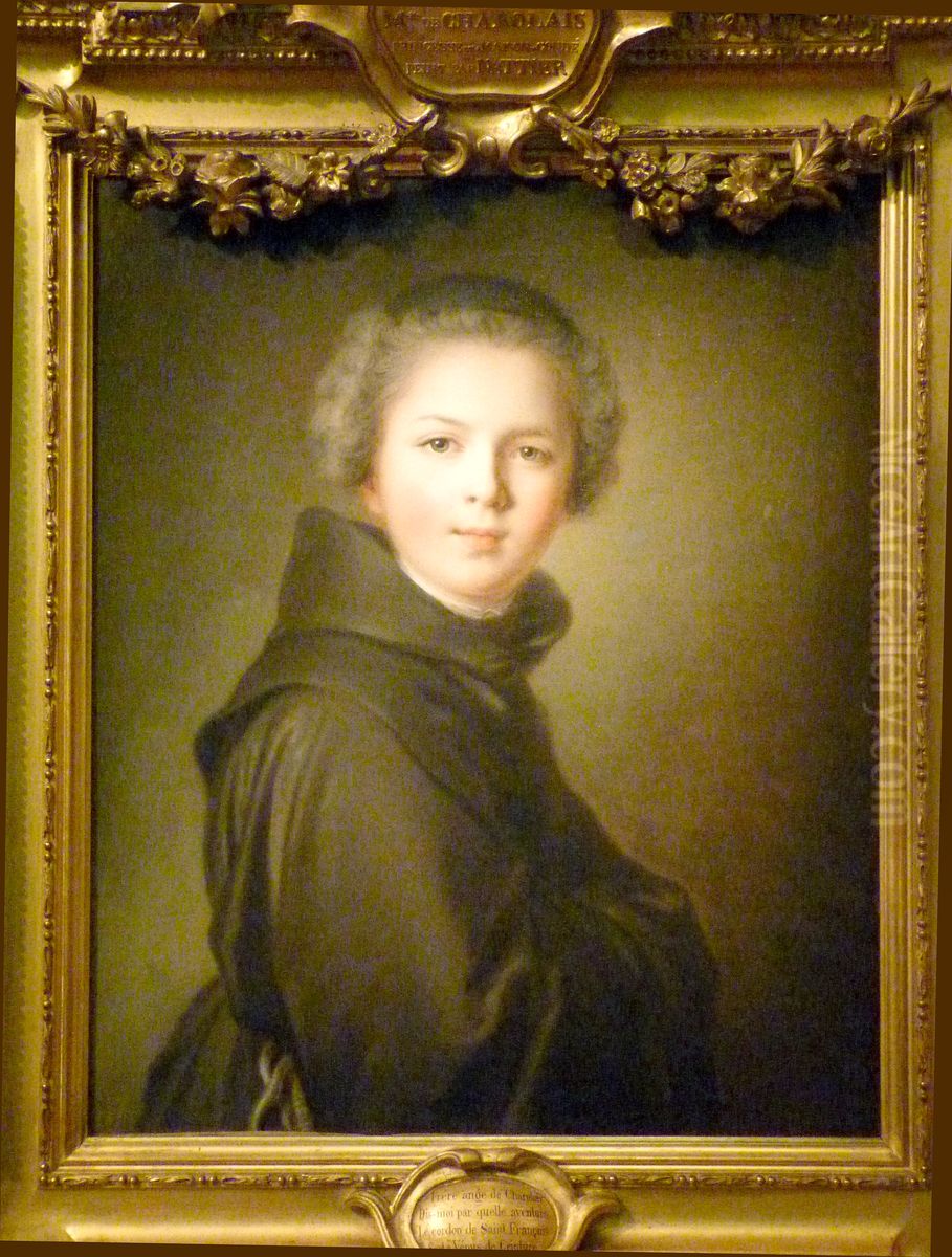 Portrait presume de Louise-Anne de Bourbon, dite Mademoiselle de Charolais Oil Painting by Jean-Marc Nattier