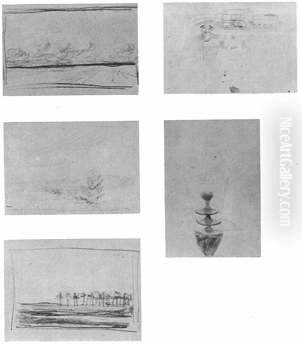 Szkicownik, 48-kartkowy Oil Painting by Stanislaw Ignacy Witkiewicz (Witkacy)