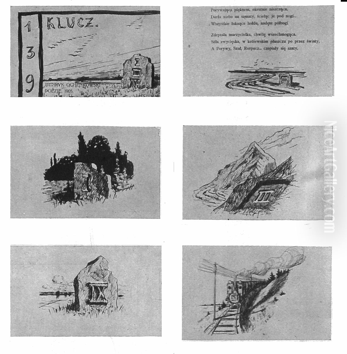 Winiety Oil Painting by Stanislaw Ignacy Witkiewicz (Witkacy)