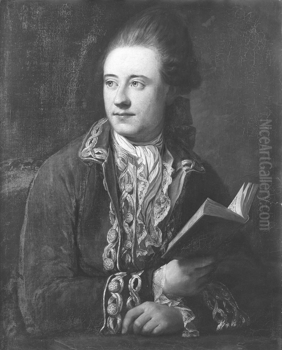 Bernt Anker som ung Oil Painting by Jens Juel