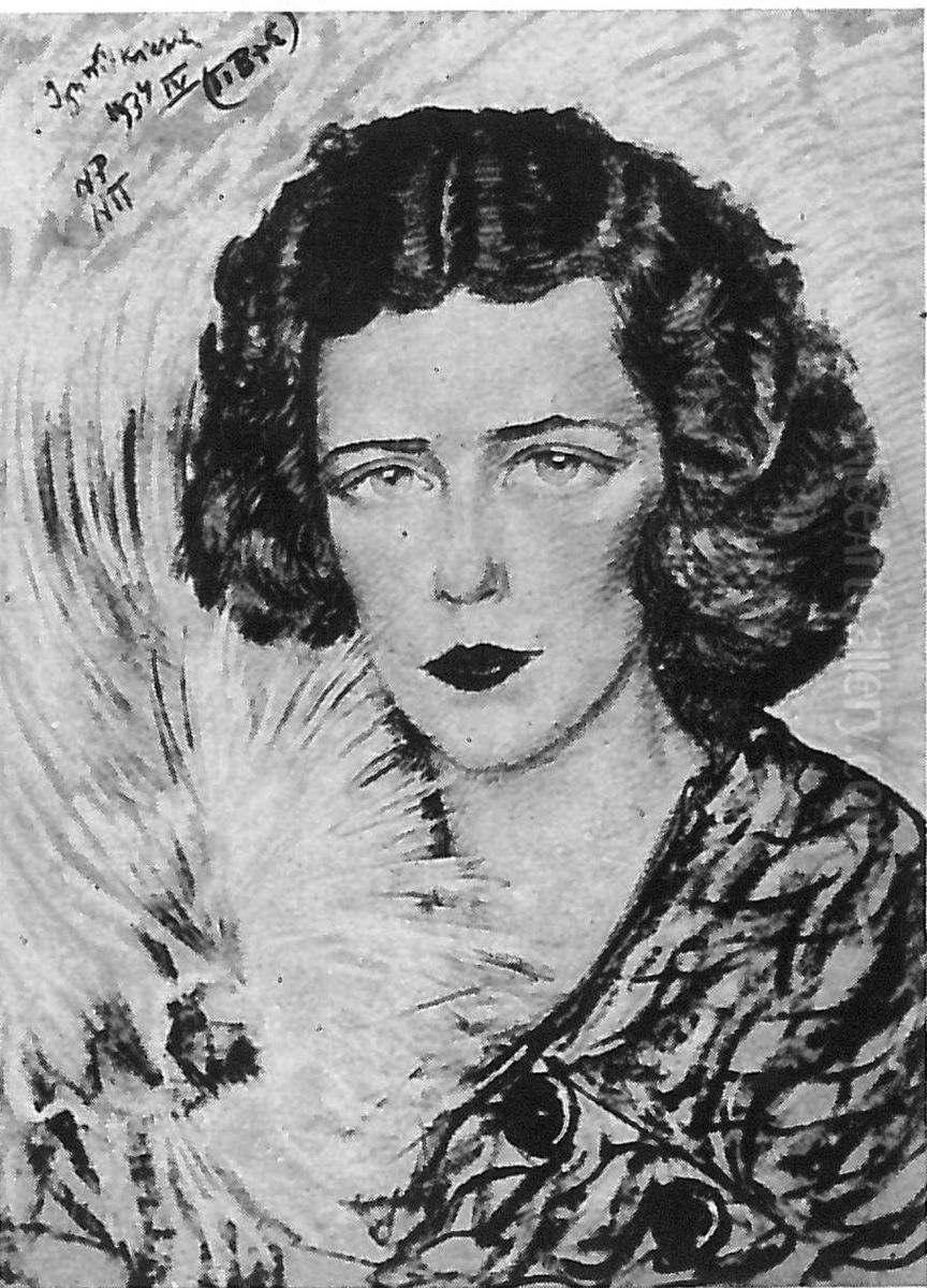 Portrait of a woman Oil Painting by Stanislaw Ignacy Witkiewicz (Witkacy)