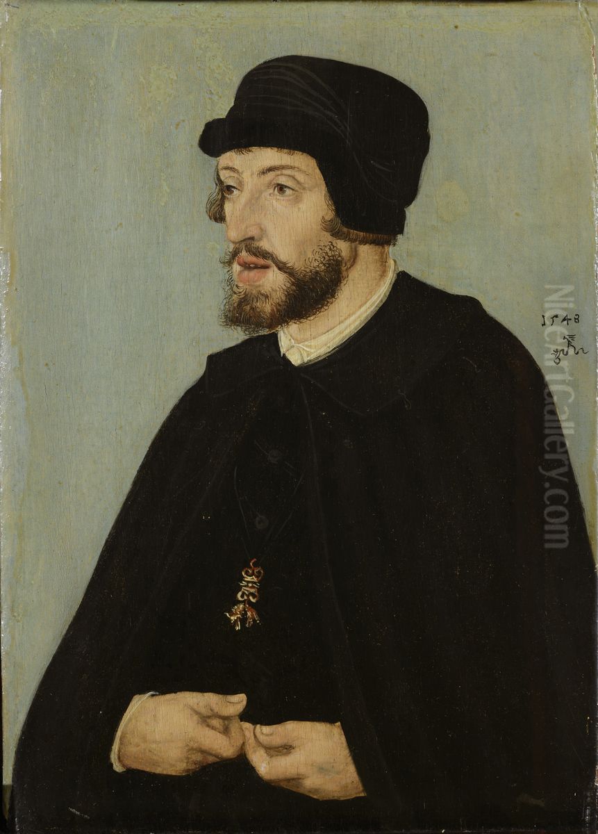 Portrait ofFerdinand I, Holy Roman Emperor Oil Painting by Lucas Cranach the Elder