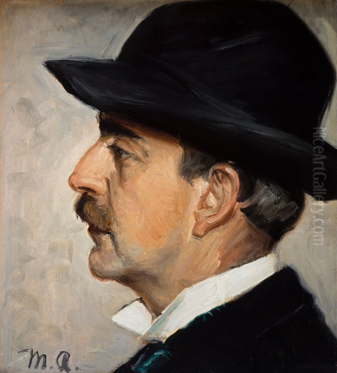 Johannes Wilhjelm Oil Painting by Michael Peter Ancher