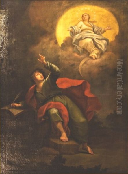 Sao Joao em Patmos Oil Painting by Andre Goncalves