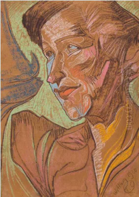 Portret kobiecy Oil Painting by Stanislaw Ignacy Witkiewicz (Witkacy)