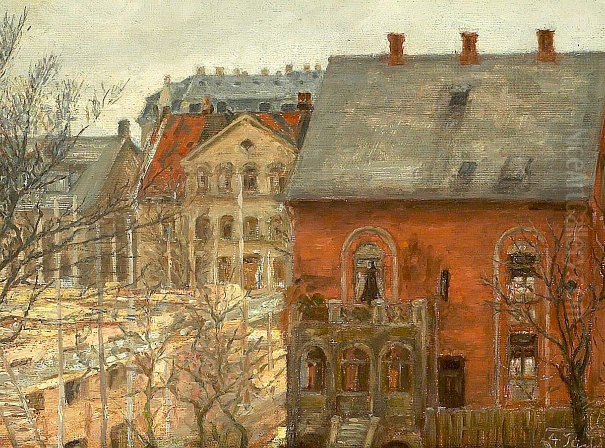 View from Copenhagen. Oil Painting by Laurits Andersen Ring