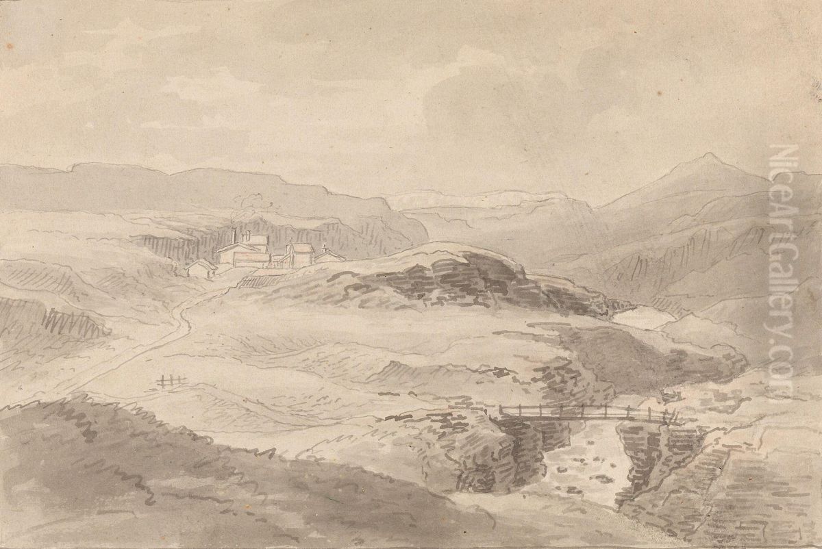 Skysskiftet Kongsvoll Oil Painting by Johannes Flintoe