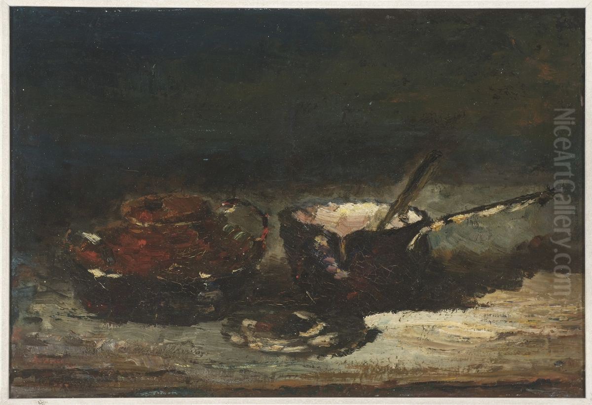 Stilleven. Oil Painting by Antoine Vollon