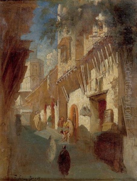 Rue de la Casbah. Oil Painting by Fabius Brest