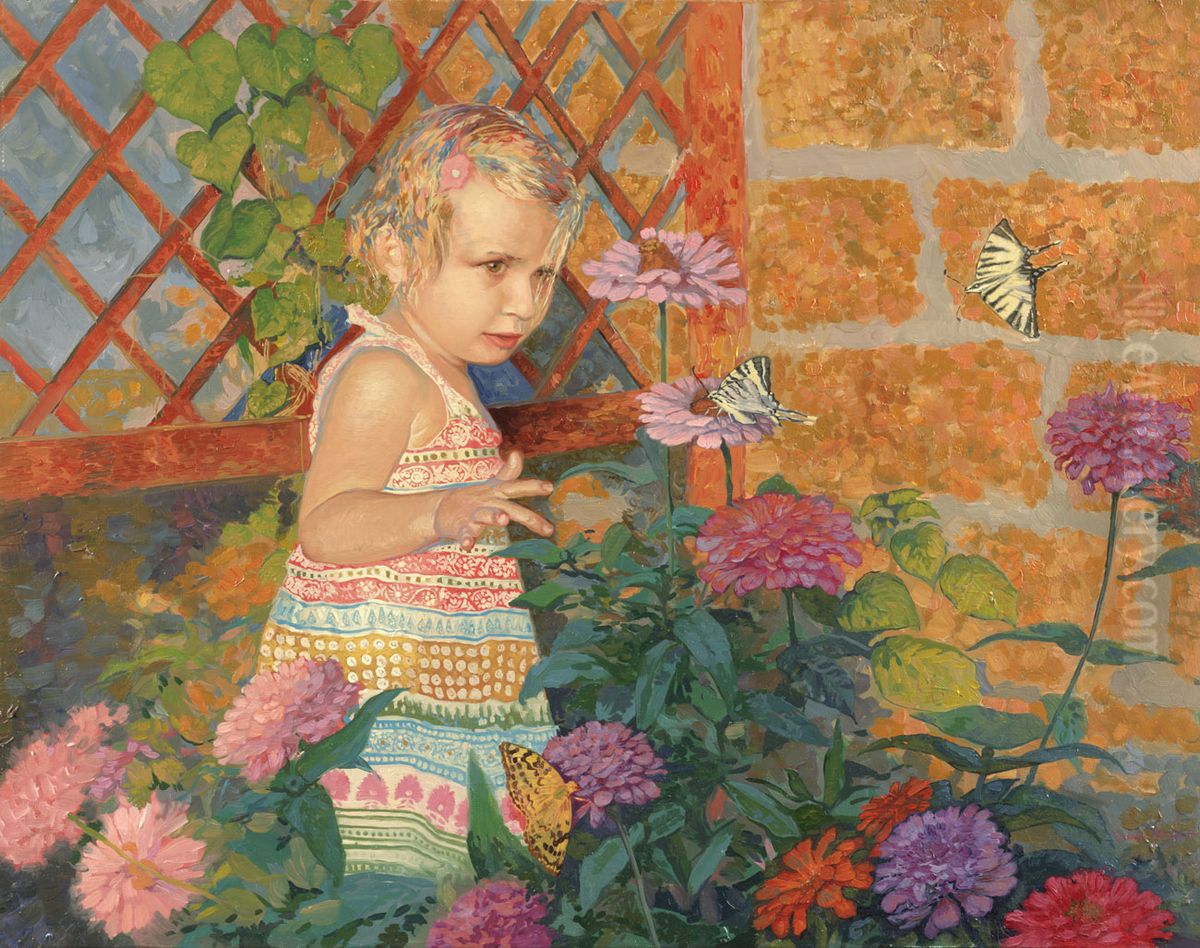 <<Ohotnica>> Oil Painting by Simon Kozhin