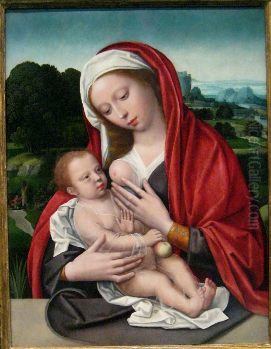 Madonna and Child Oil Painting by Pieter Coecke Van Aelst